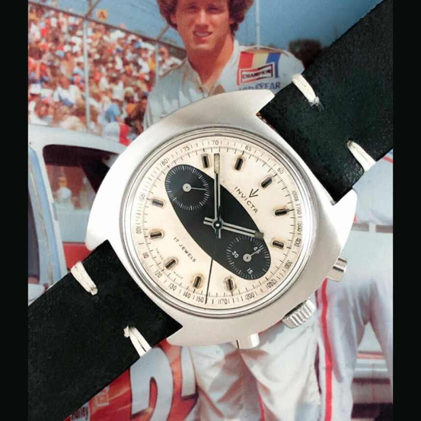 Mechanické (Valjoux 7733) závodní hodinky s chronografem ze 70. let.