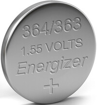 Ezüst-cink gombelem Energizer 1,5V (typ 364)